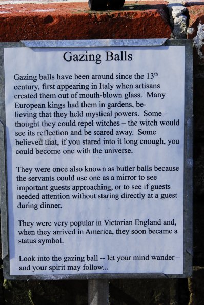 A Gazing Ball History