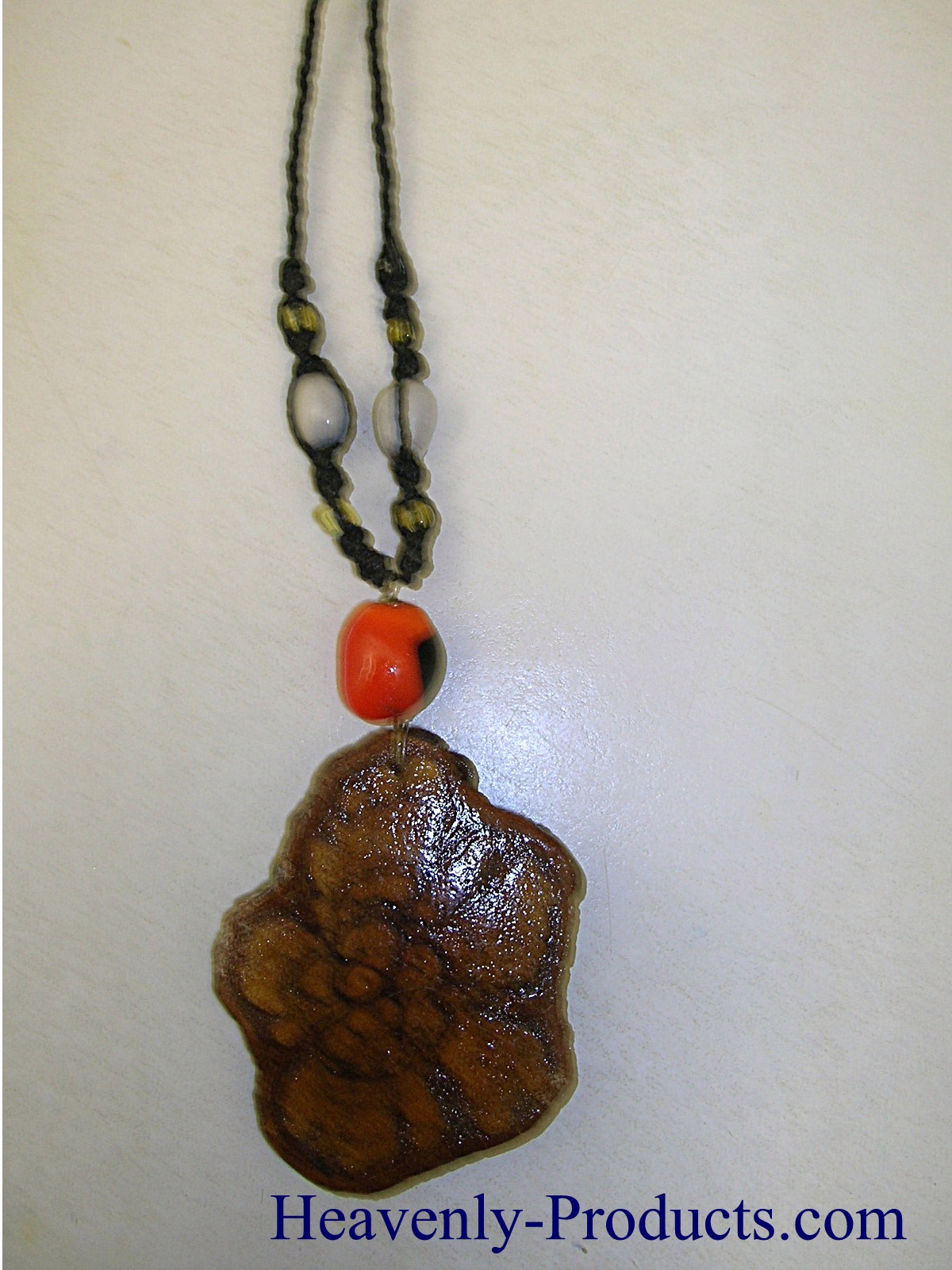 Black Banisteriopsis caapi Pendant Necklace #BK-09- SOLD