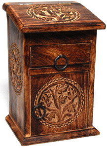 Tall Tree of Life Herb Chest with drawer #RV