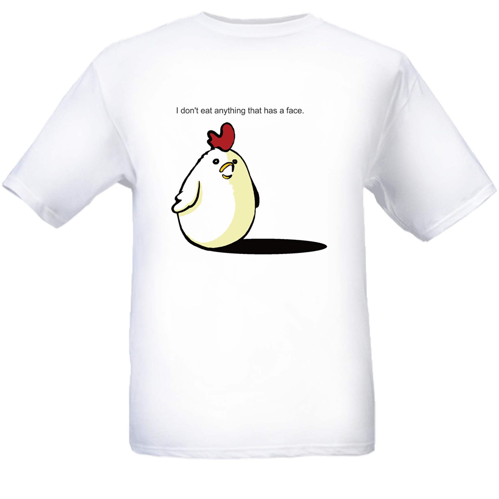 Chicken Egg Vegetarian T-Shirt- Size Medium