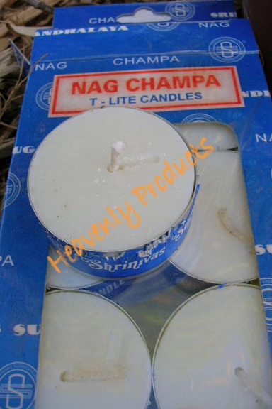 Nag Champa- Ten Tea Light Candles- 10