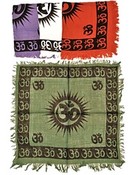 1 OM Symbol Altar Cloth or Bandanna- SCV21