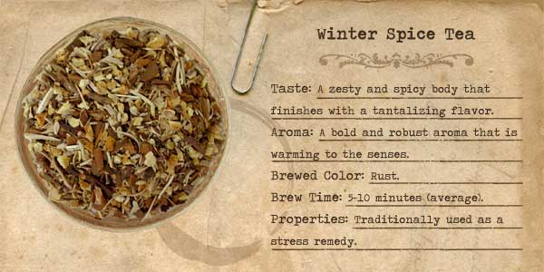 Winter Delight Tea- Loose Leaf Tea 1/4lb (114gms) #MR