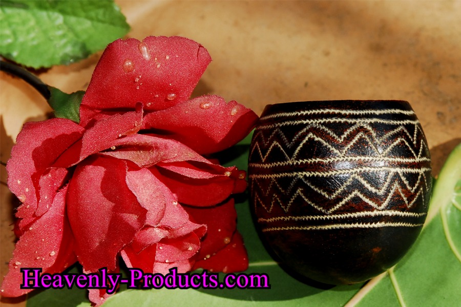 Ayahuasca Drinking Hand Carved Cups- #AB-06- SOLD