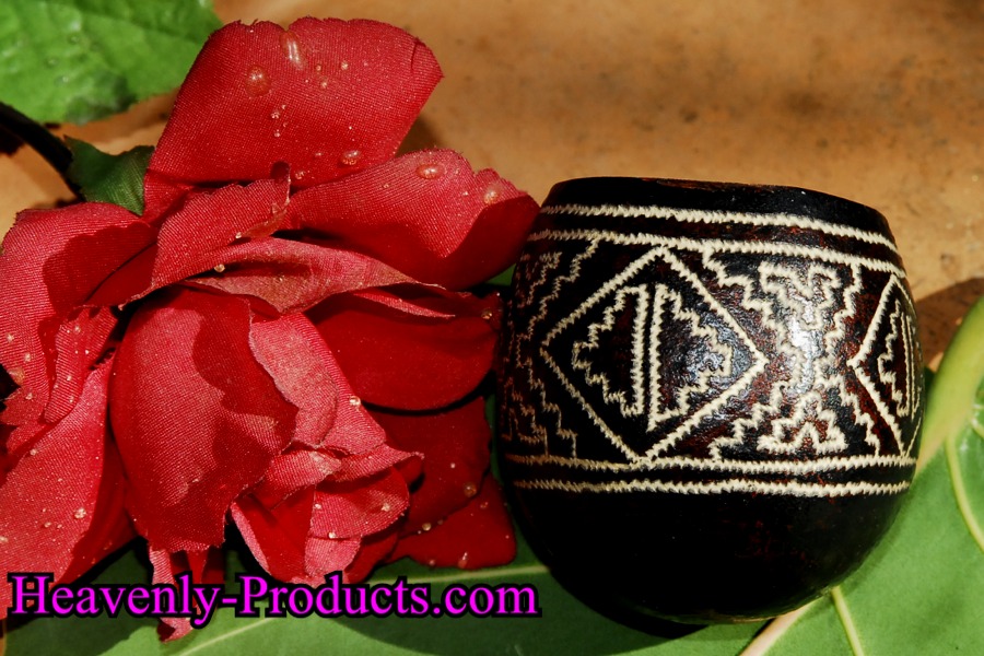Ayahuasca Drinking Hand Carved Cups- #AB-08- SOLD