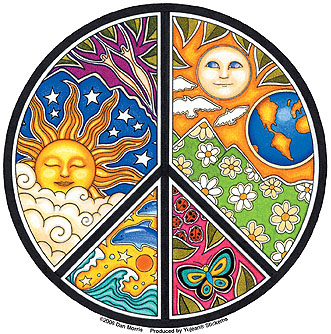 Sticker: Celestial Peace- 5 inch #RV
