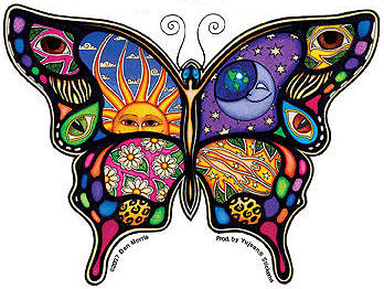 Sticker: Celestial Butterfly- 5 inch #RV