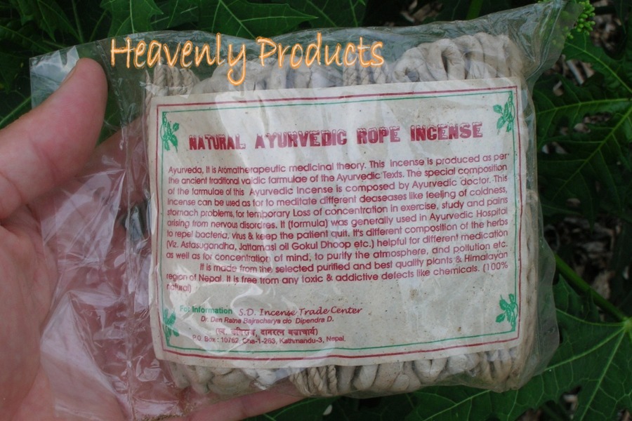 Tibetan Natural Ayurvedic Rope Incense- 20 Sticks, Set Of 4
