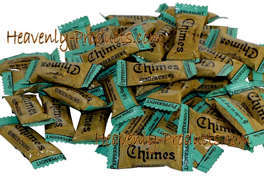 Chimes Ginger Chews- Peppermint  2oz Bulk- Approx. 12 Pieces