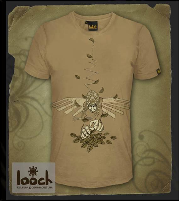 Looch Counterculture Shirt- Sacred Leaf- Male- Size XL- SOLD