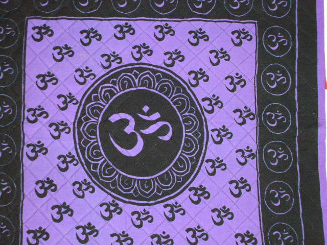 Purple OM Symbol Meditation/Yoga Mat YM26