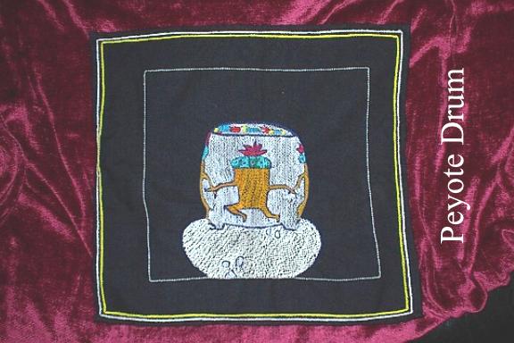Dancing Peyote Drum Embroidery #5D