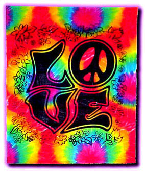 Tie Dye Tapestry: Love #RV