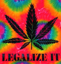 Tie Dye Tapestry: Legalize It Leaf #RV