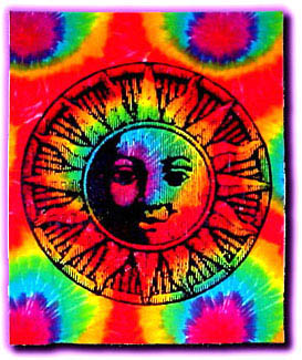 Tie Dye Tapestry: Sun #RV