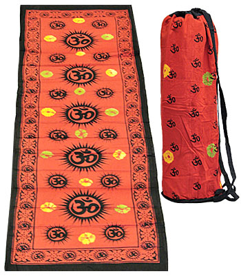 Red OM Symbol Yoga Mat W/Bag YM03RD- SOLD